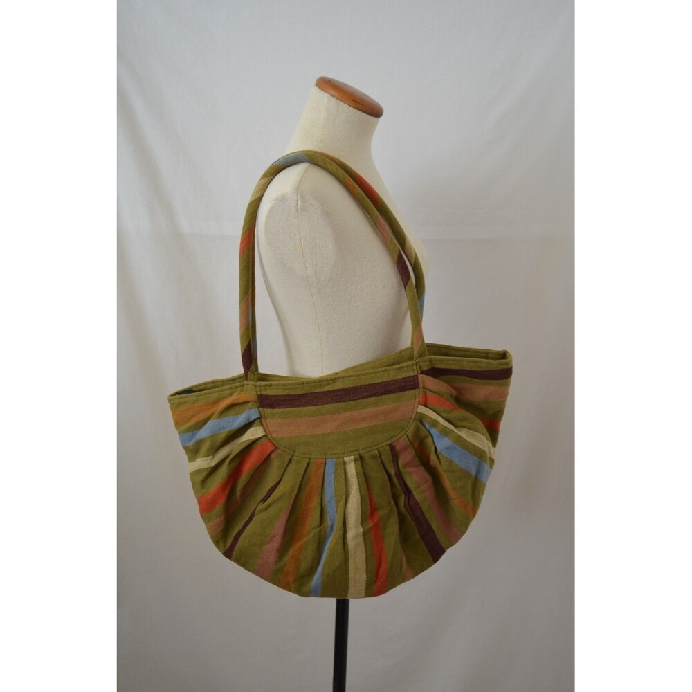 Altiplano Woven Cotton Stripe Hobo Shoulder Bag Purse Bohemian